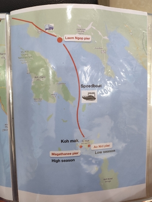 Koh Mak, Laem Ngop Pier - Ao Nid Pier Magathanee Pier